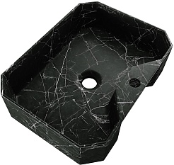 Teymi Раковина накладная Netta 50 T51203 черный мрамор – фотография-3