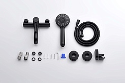 Aquatek Смеситель для ванны с душем Европа AQ1349MB матовый черный – фотография-7