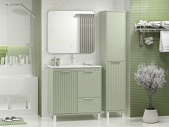 Brevita Тумба с раковиной Risacca Pistachio 80 фисташковый – фотография-10