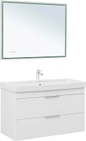 Aquanet Мебель для ванной Ирис New 100 подвесная белая