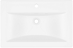 Бриклаер Тумба с раковиной Берлин 70 оникс серый с белой ручкой – фотография-11