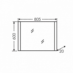 СанТа Мебель для ванной Меркурий 80 – фотография-4