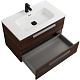 Cezares Тумба с раковиной Eco Cer-N 80 орех шоколад софт  CZR-8095-80 ручки серые – картинка-17