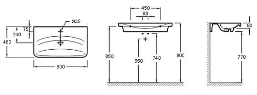 Jacob Delafon Раковина Replay 2 E4486 – картинка-5