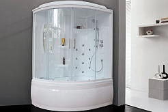 Royal Bath Душевая кабина ALP RB 140ALP-T-R 140x95 R с г/м стекло прозрачное профиль белый – фотография-2