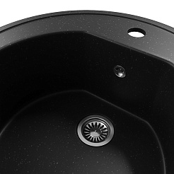 Teymi Мойка кухонная Lina D51 черная матовая – фотография-4