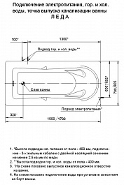 Aquatek Акриловая ванна Леда – фотография-7