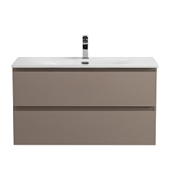 BelBagno Тумба с раковиной Kraft 90 подвесная Бежевый матовый – фотография-2