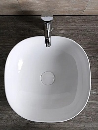 Ceruttispa Раковина накладная 41 CR0077 белая – фотография-5