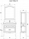 ASB-Woodline Мебель для ванной Модерн 85 рошфор/патина серебро – картинка-17