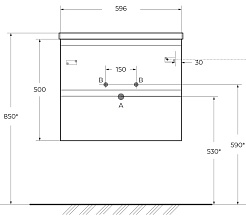BelBagno Тумба с раковиной Albano 60 подвесная Rovere Rustico – фотография-11