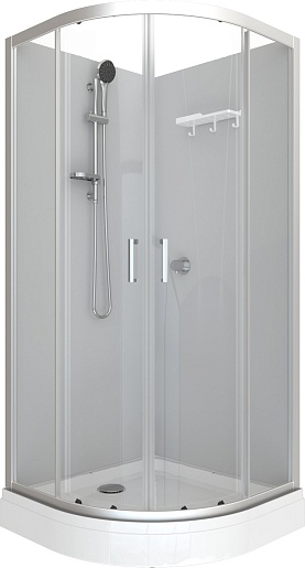 Triton Душевая кабина Прайм-Сатин-Вельвет 90x90 А без крыши – фотография-2