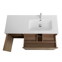 BelBagno Тумба с раковиной Kraft 120 R подвесная Rovere Nebrasca Nature – фотография-8