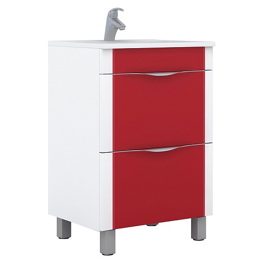 Vigo Мебель для ванной Laura 60 светло-красная – фотография-2