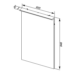 Aquanet Зеркало "Ирис 60" – фотография-2
