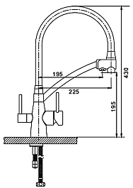 Gappo Смеситель для кухни G4398-17 хром – фотография-3