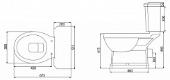 BelBagno Унитаз-компакт TREVI BB135CP – фотография-7