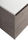 BelBagno Тумба с раковиной Kraft 100 R подвесная Cemento Grigio – фотография-24