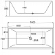 BelBagno Акриловая ванна BB56-1600 – картинка-6