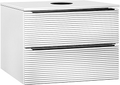 Runo Мебель для ванной Орлеан 70 Cuatro подвесная белая матовая/белая глянцевая – фотография-3