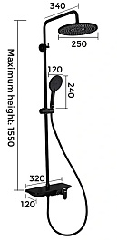 Gappo Смеситель для вынны G95 G2495-5 черная – фотография-2
