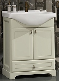 Opadiris Тумба с раковиной Клио 65 слоновая кость – фотография-1