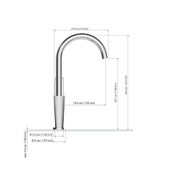 Tokito Смеситель для кухни SENDAL хром TOK-SEN-1013 – фотография-3