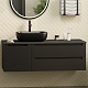 Brevita Тумба под раковину Cargo 120 подвесная черная матовая – фотография-10
