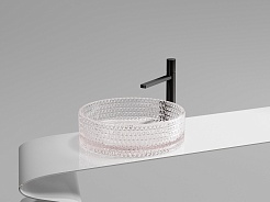 Ceramicanova Мебельная раковина Cristal 36 CN6061 розовая – фотография-4