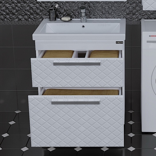 СанТа Тумба с раковиной Калипсо 70 NEW, напольная – фотография-6