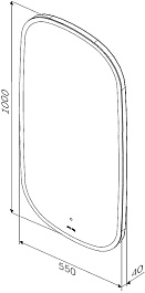 Am.Pm Зеркало Func 55x100 с подсветкой – фотография-10