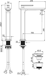 Lemark Смеситель для раковины чаши Mista LM6409WG белый/золото – фотография-3