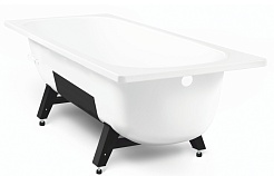 ВИЗ Стальная ванна Tevro 160/70 Т-62902 белая орхидея с опорной подставкой – фотография-1