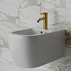 Cezares Смеситель для биде Brera 74PJ304 брашированное золото – фотография-7