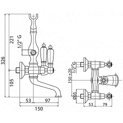 Cezares Смеситель FIRST-VD-02-Nc для ванны – фотография-4