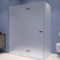 RGW Душевой уголок Stilvoll SV-040 120x100 профиль хром стекло матовое сатинат – фотография-1