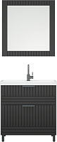 Corozo Мебель для ванной Терра 80 графит матовый