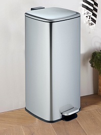 WeltWasser Ведро для мусора WW Berg BL 30L сталь матовая – фотография-2