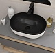 Teymi Накладная мебельная раковина Solli 48 Duo artceramic чёрно-белая матовая T50388 – картинка-12
