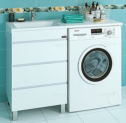 СанТа Тумба с раковиной Марс 56 L напольная – фотография-1