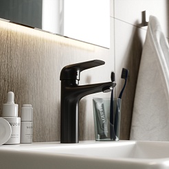 Teymi Смеситель для раковины Hanna T10255 черный матовый – фотография-8