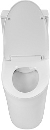 Azario Унитаз-моноблок Ansa AZ-2301 безободковый с бачком с сиденьем микролифт белый – фотография-8