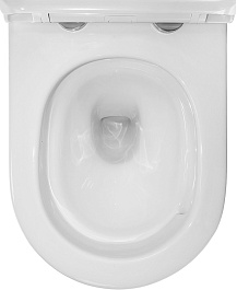 Azario Унитаз подвесной Eclat AZ-2381-A безободковый белый – фотография-12