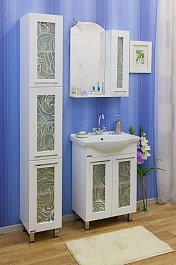 Sanflor Мебель для ванной Валлетта 60 R зеркальный узор – фотография-2