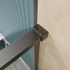 BelBagno Душевая дверь в нишу Soft Close-1 SOFT_CLOSE-1-BF-1-110-C-GM 110x200 профиль хром стекло прозрачное – фотография-9