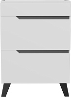 Mixline Тумба с раковиной Орион 60 2 ящика белая/графит