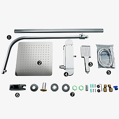 Gappo Душевая стойка G83 G2483-40 хром – фотография-3