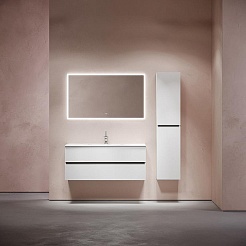 Sancos Тумба с раковиной Urban 120 белый глянец раковина Element 121 CN7006 – фотография-5