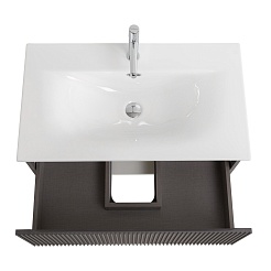 BelBagno Тумба под раковину Uno 80 с 1 ящиком подвесная Темно-Серый матовый – фотография-8