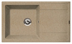 Florentina Мойка гранитная Липси 860 с крылом песочный – фотография-1
